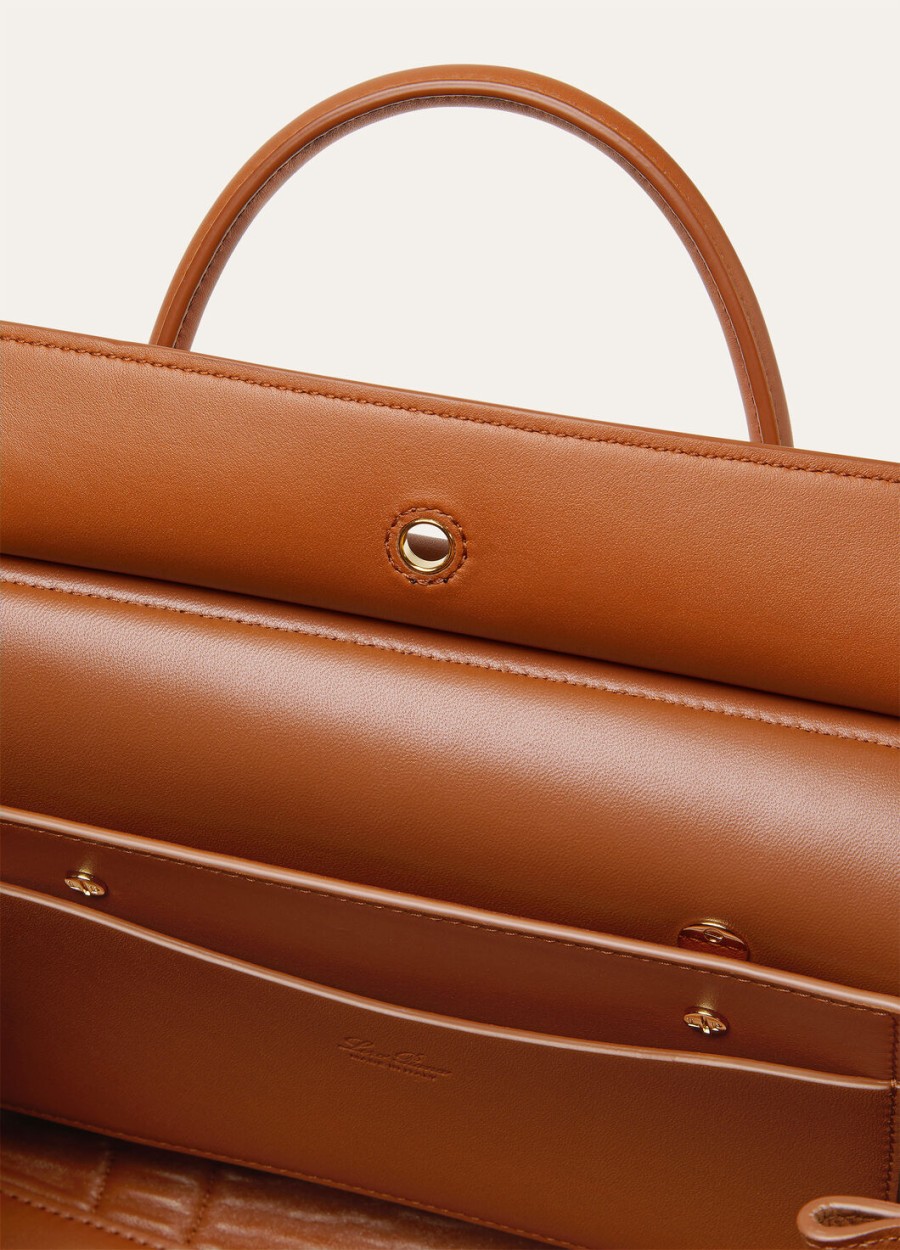 torba loom l25 ze skóry cielęcej bon ton brownsun gold