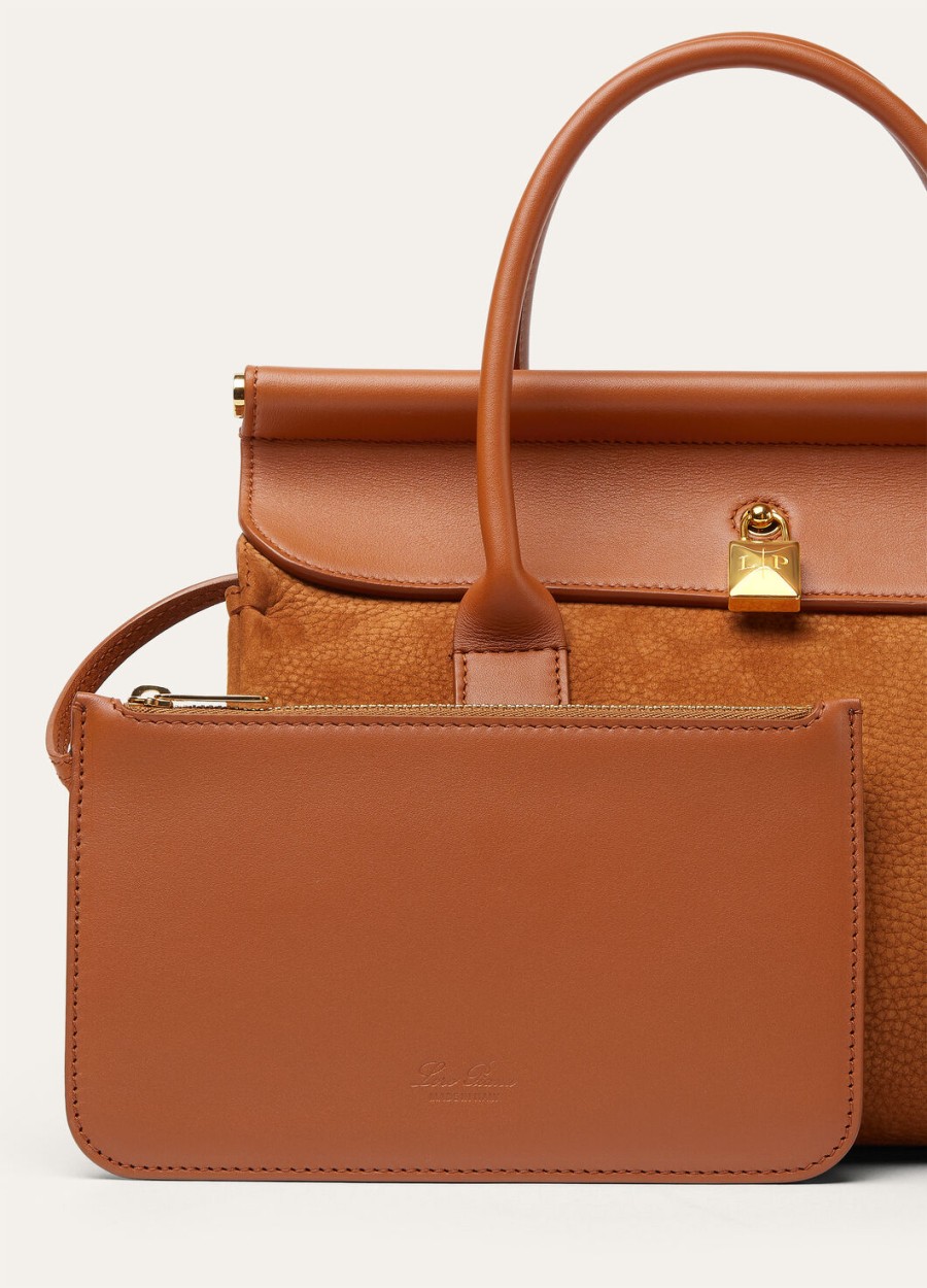 torba loom l25 ze skóry cielęcej bon ton brownsun gold