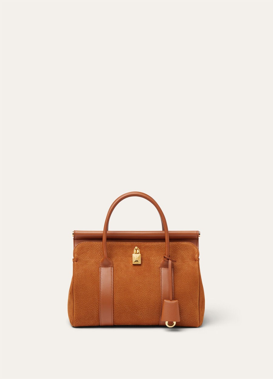 torba loom l25 ze skóry cielęcej bon ton brownsun gold