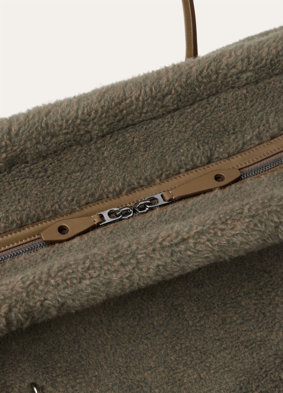 torba weekendowa loom l50 z jedwabiu kaszmirowego mchu tundrowegokaparów solonychmetalu spiżowego