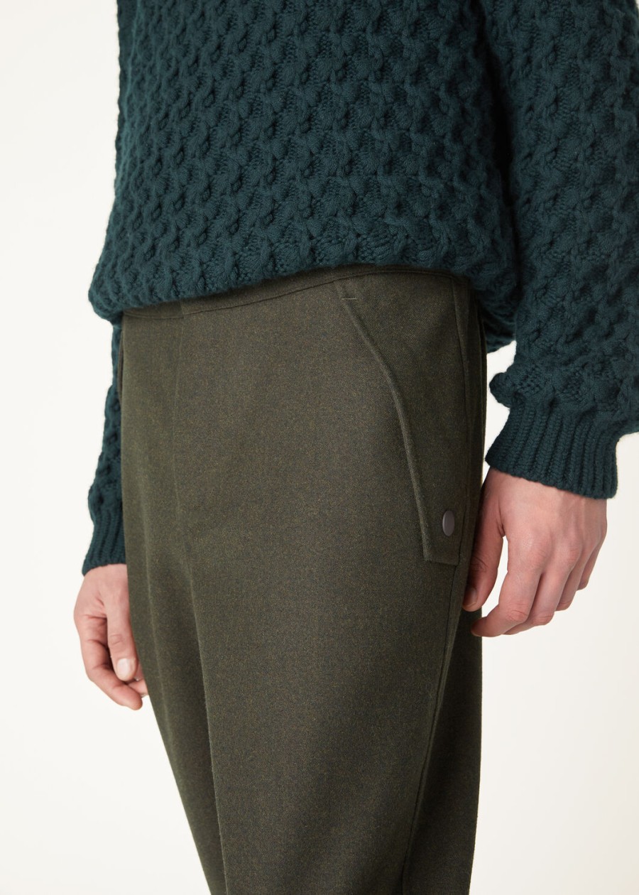 spodnie mees wool virgin charcoal shadow