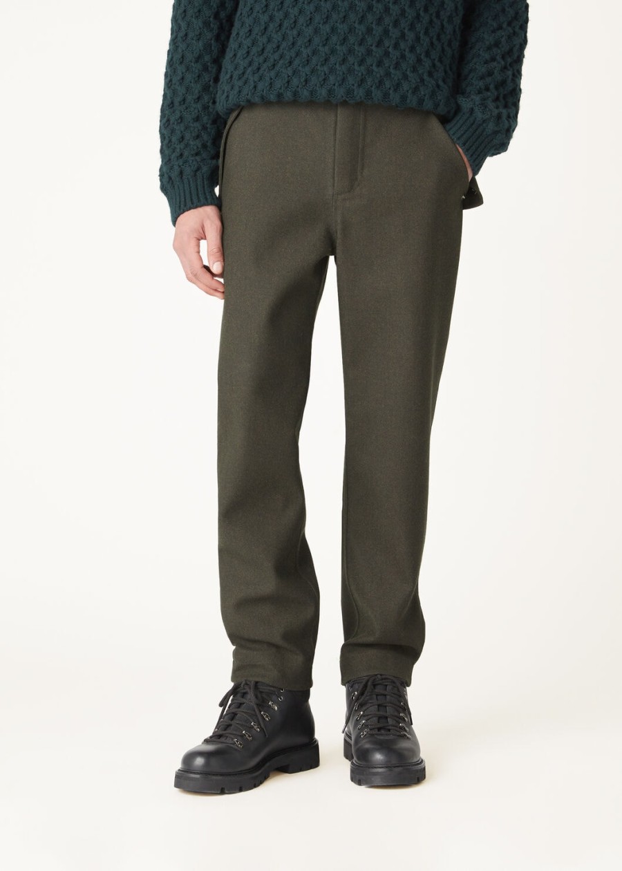 spodnie mees wool virgin charcoal shadow