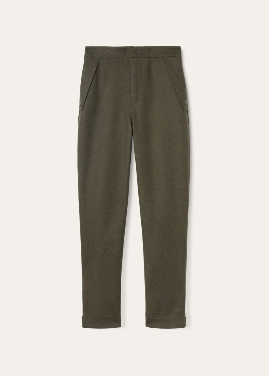 spodnie mees wool virgin charcoal shadow