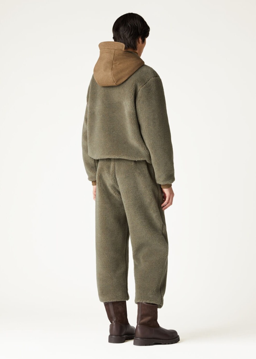 spodnie qualba silk cashmere - rain system tundra moss