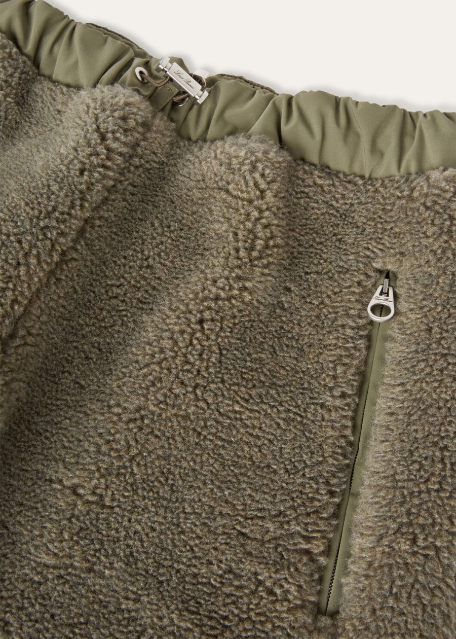 spodnie qualba silk cashmere - rain system tundra moss