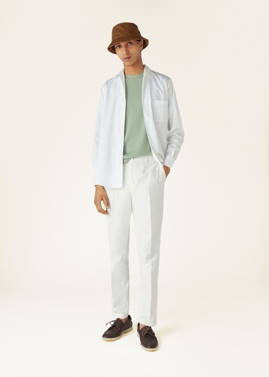 spodnie carlo cotton optical white