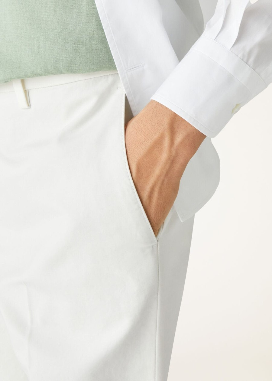spodnie carlo cotton optical white