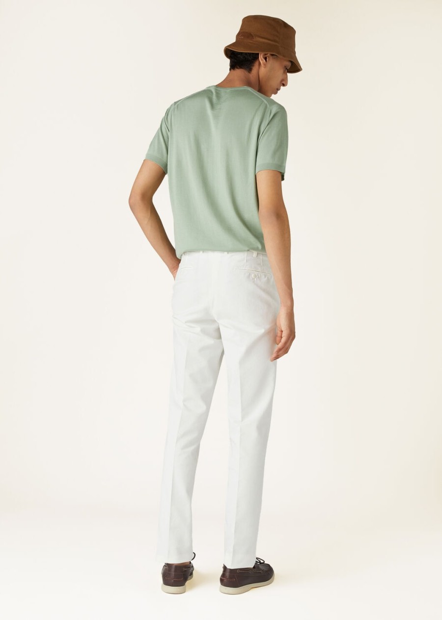 spodnie carlo cotton optical white