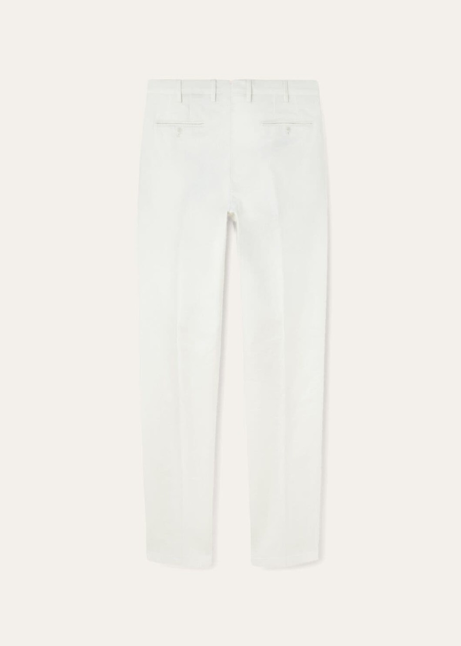 spodnie carlo cotton optical white