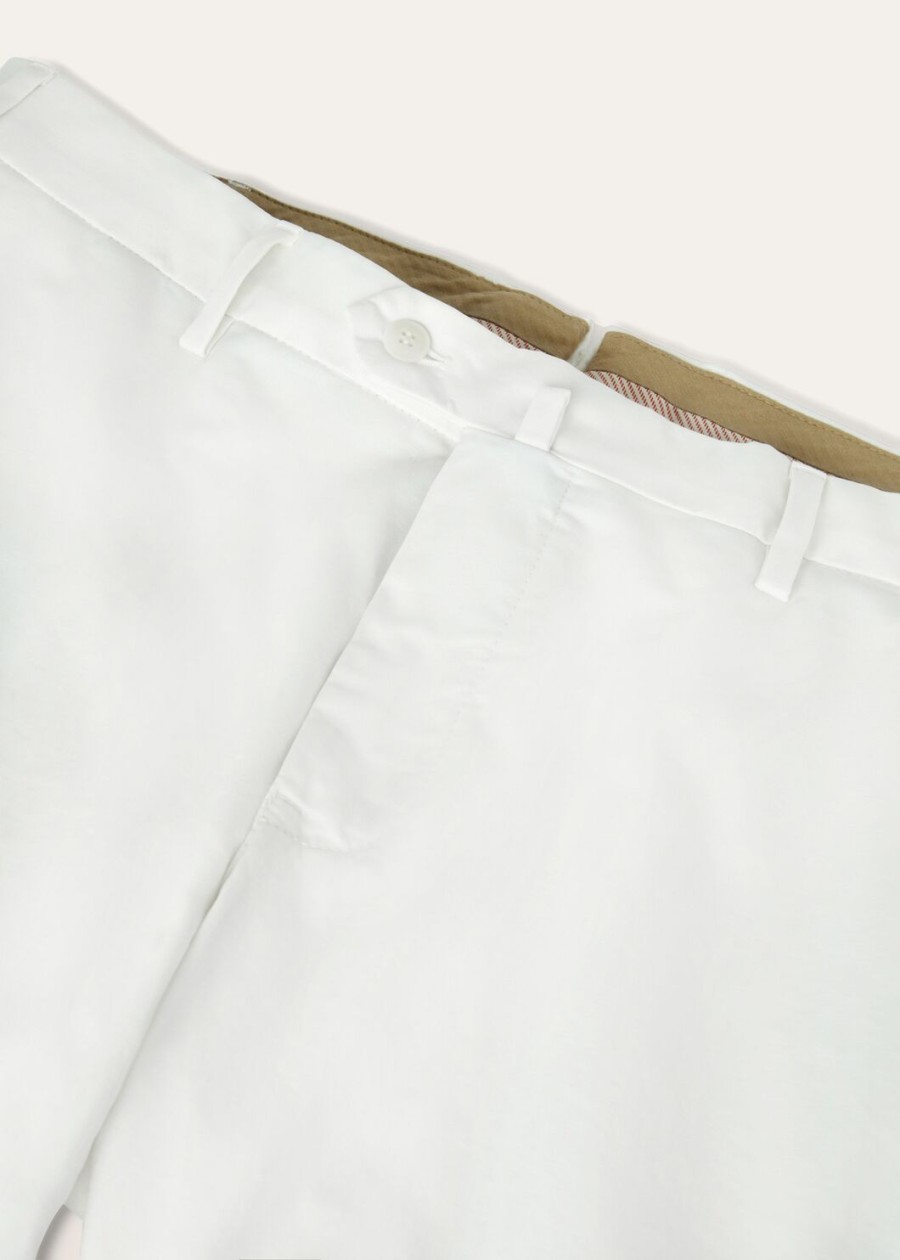 spodnie carlo cotton optical white