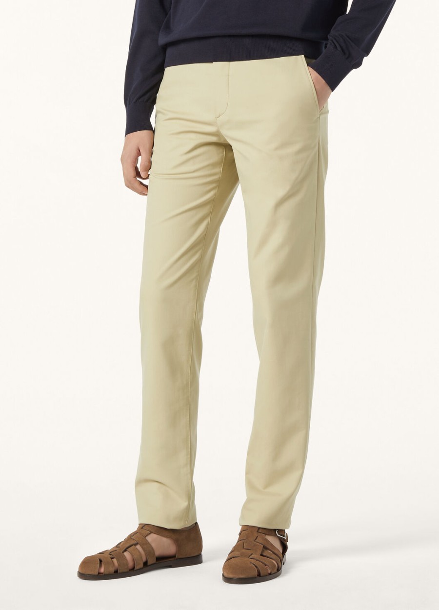 spodnie carlo cotton lunar olivine
