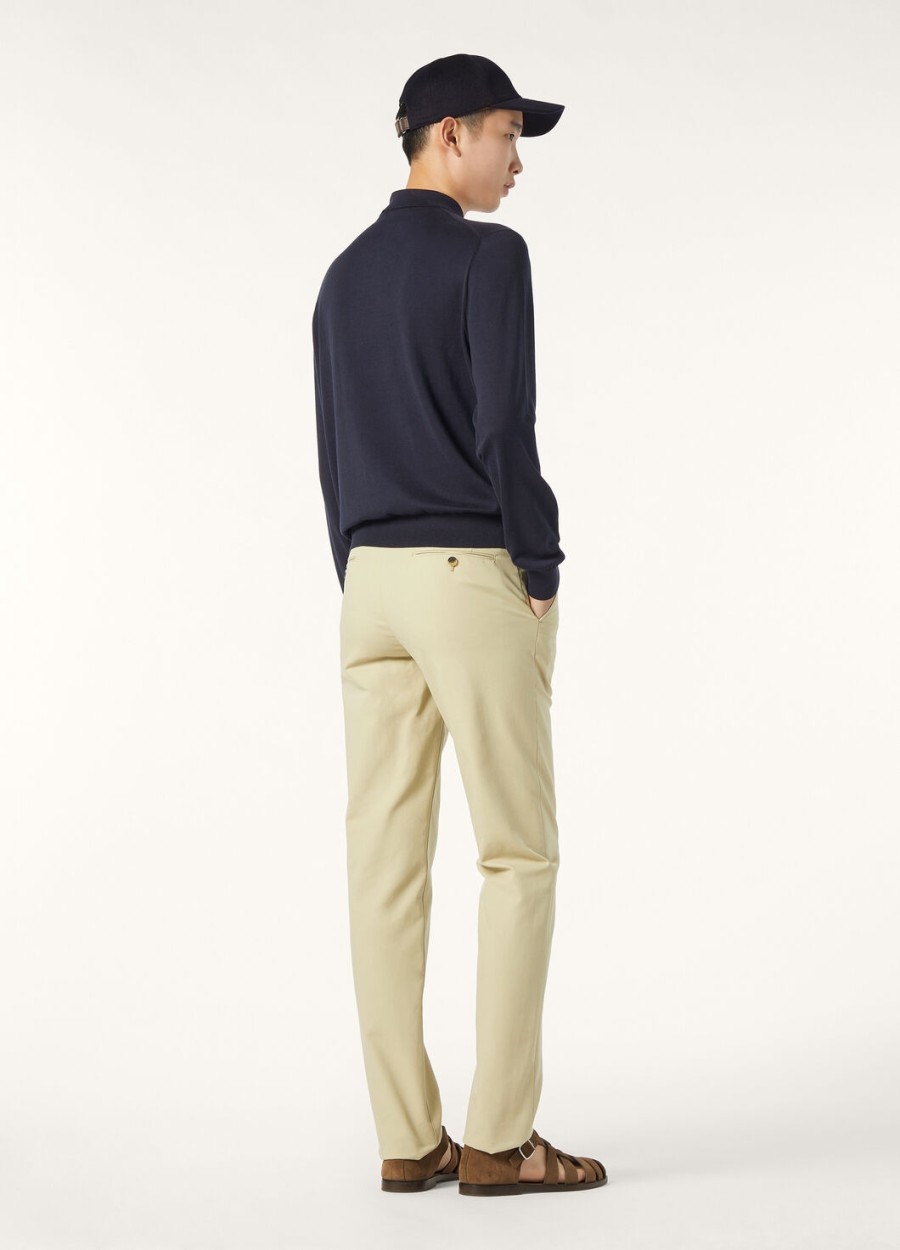 spodnie carlo cotton lunar olivine