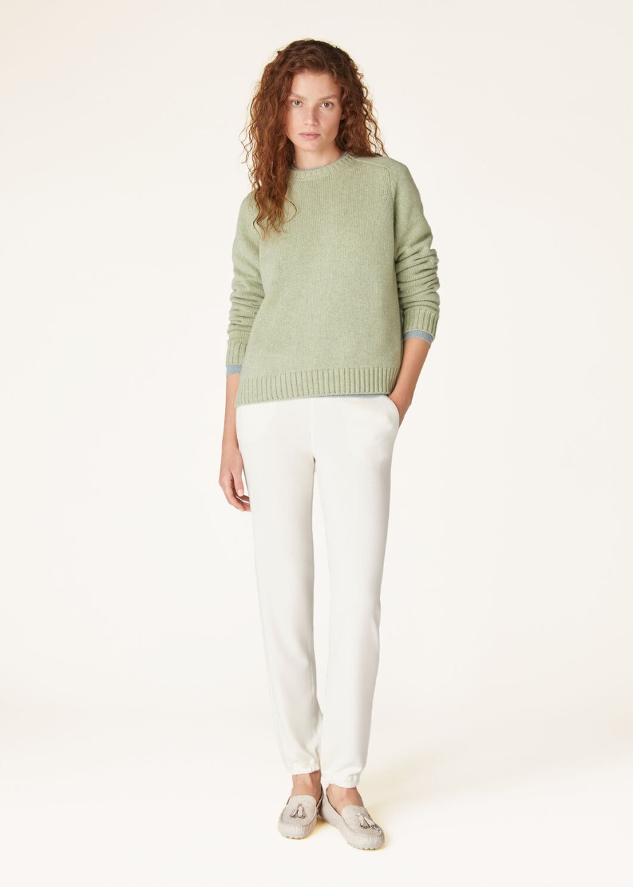 spodnie merano baby cashmere white titanium