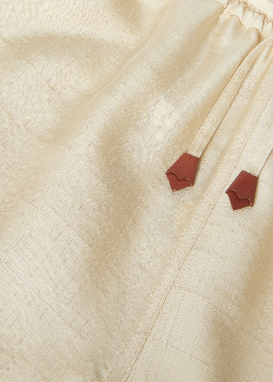 jake bermuda shorts silk silken sand