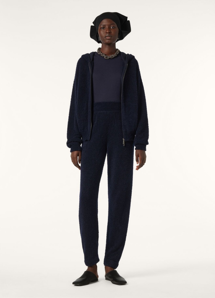 spodnie pella silk cashmere classic blue