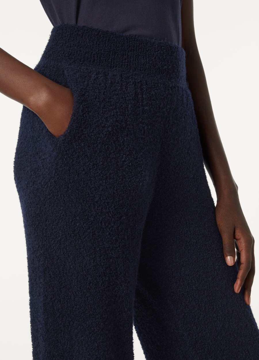 spodnie pella silk cashmere classic blue