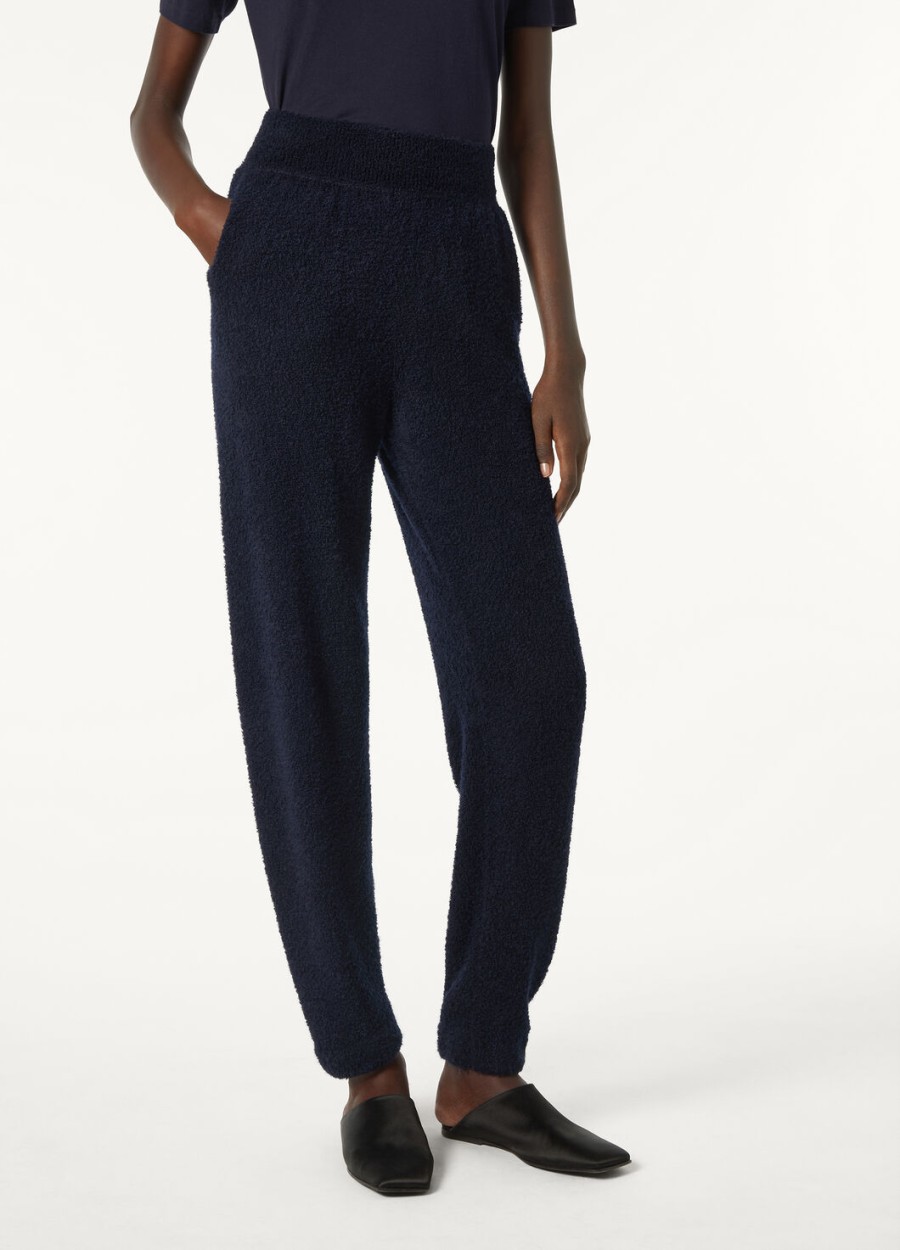 spodnie pella silk cashmere classic blue