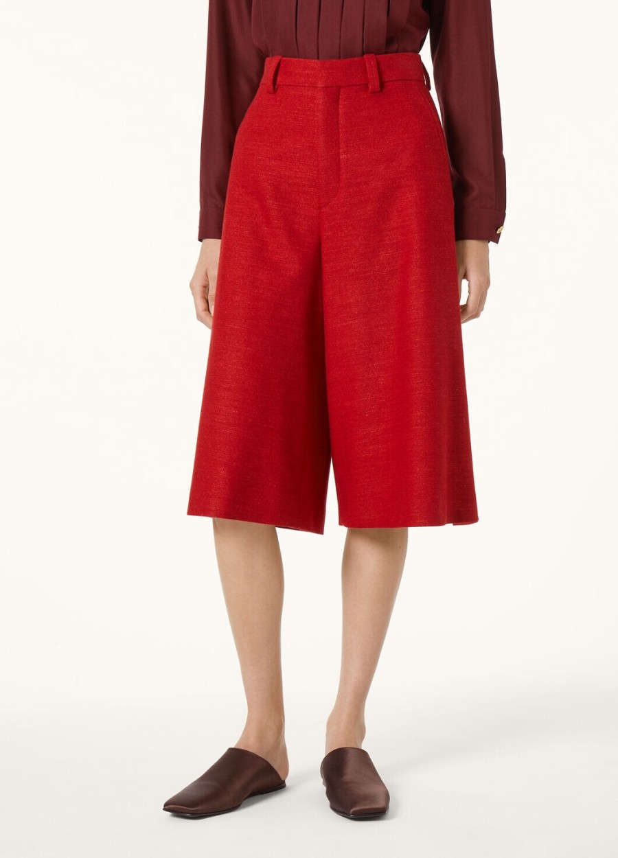 szorty bermudy drake cashmere wool red apple