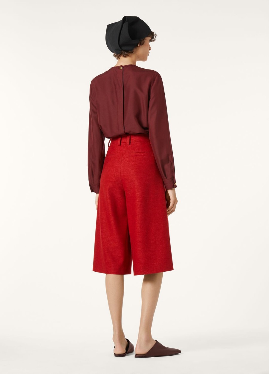 szorty bermudy drake cashmere wool red apple