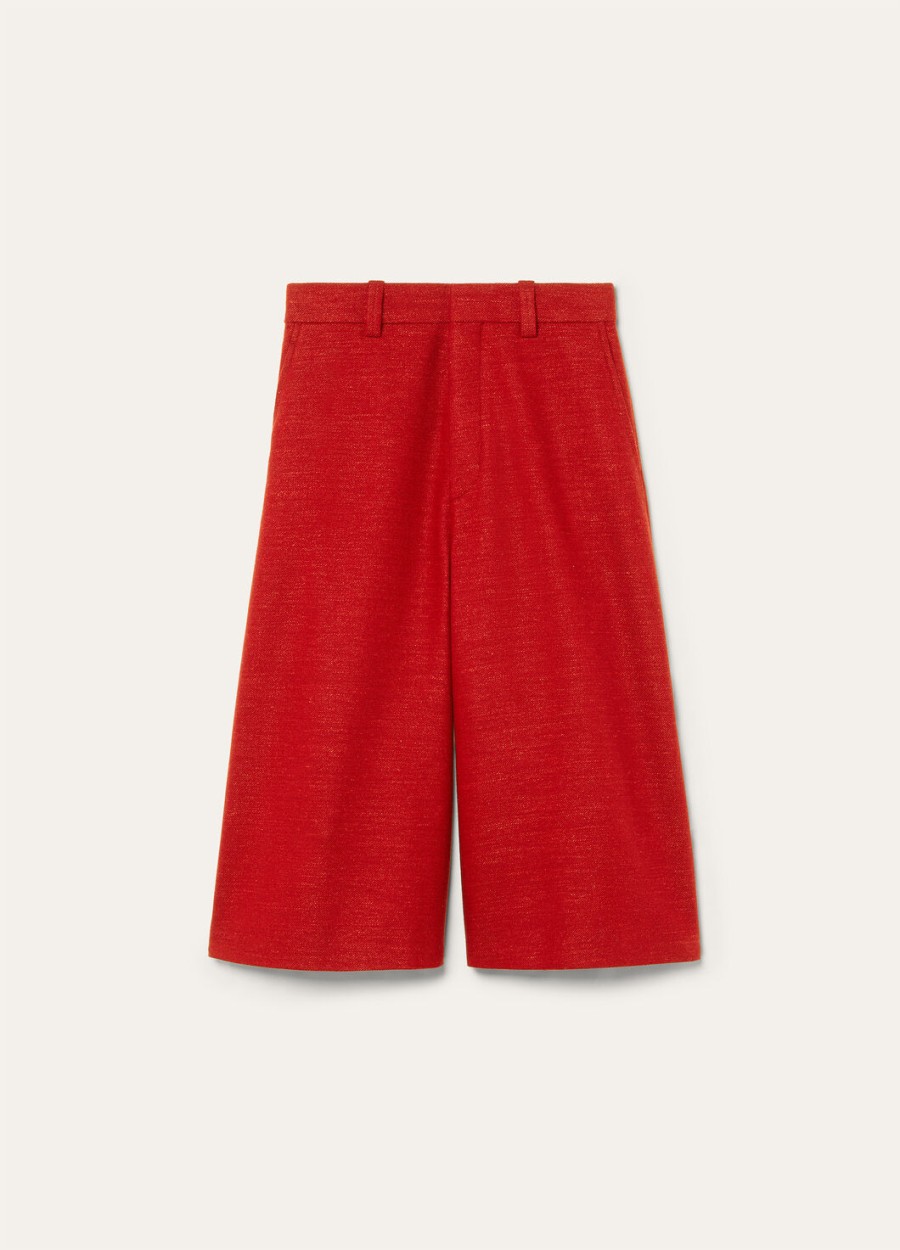 szorty bermudy drake cashmere wool red apple