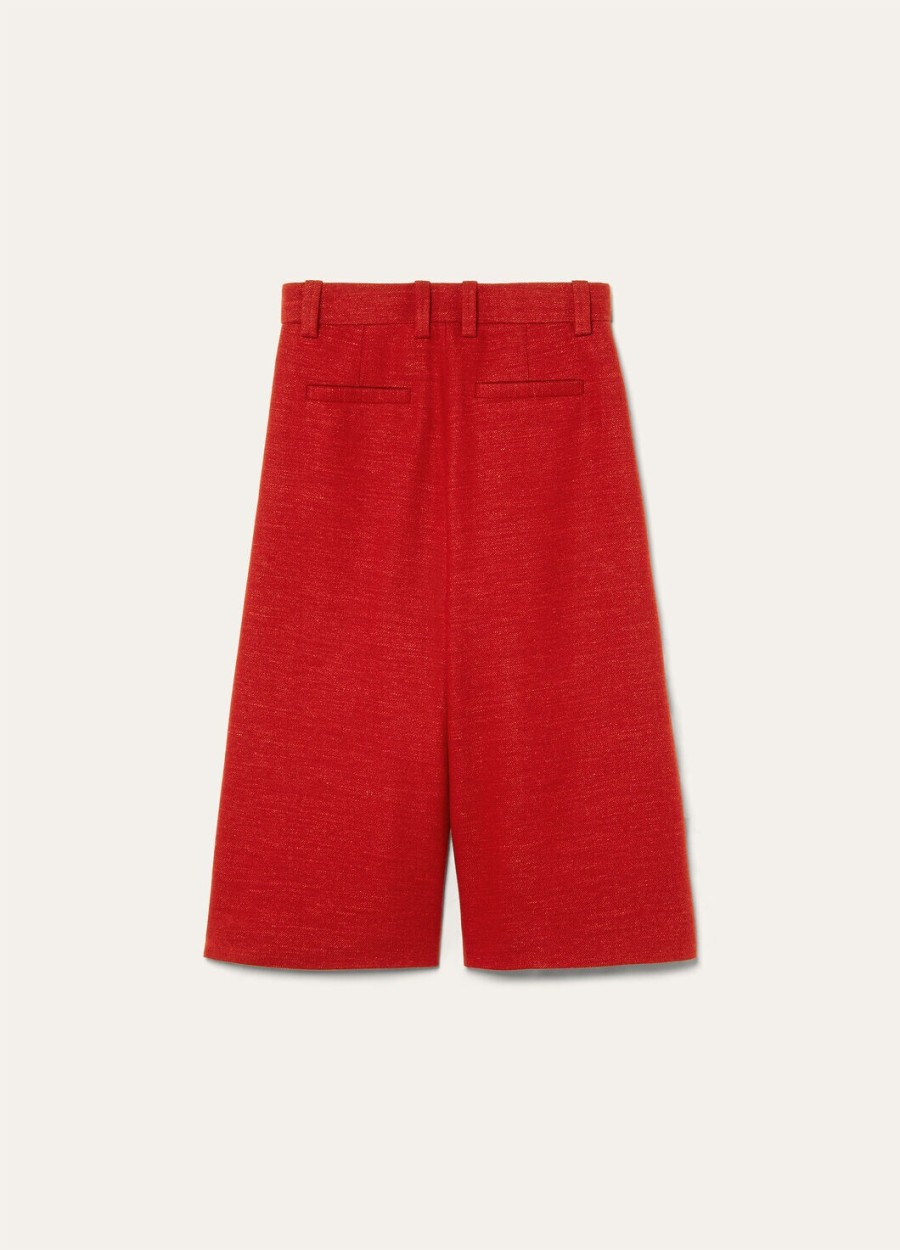 szorty bermudy drake cashmere wool red apple