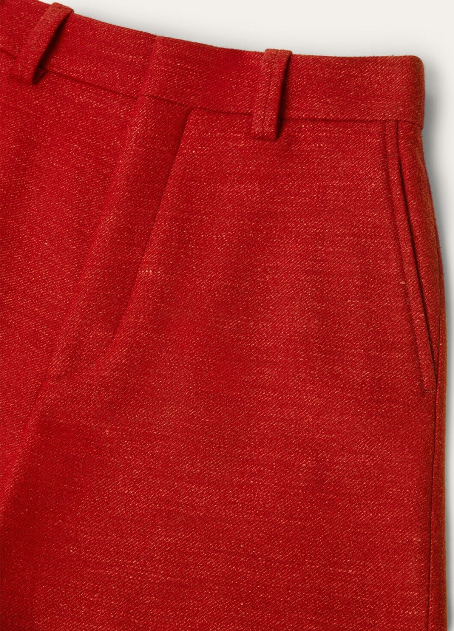 szorty bermudy drake cashmere wool red apple