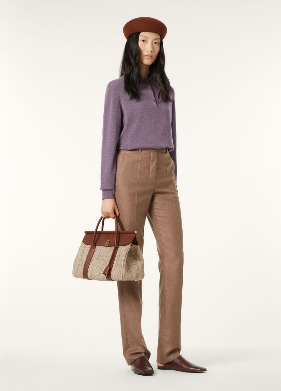spodnie davey silk wool frisone horse